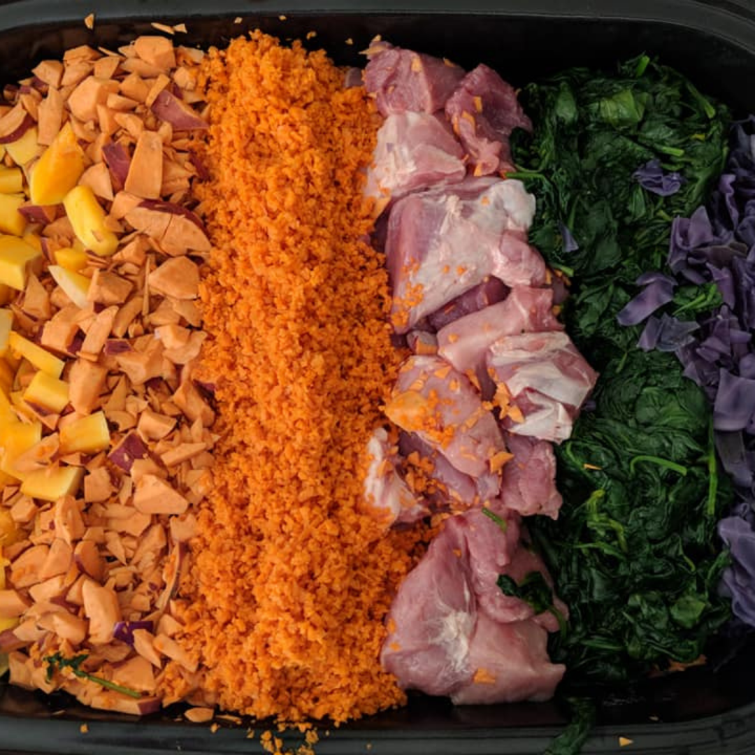 The Original Crockpet Diet bundle with Holistic Total Body Support Multivitamins on a kitchen countertop with fresh vegetables and supplements