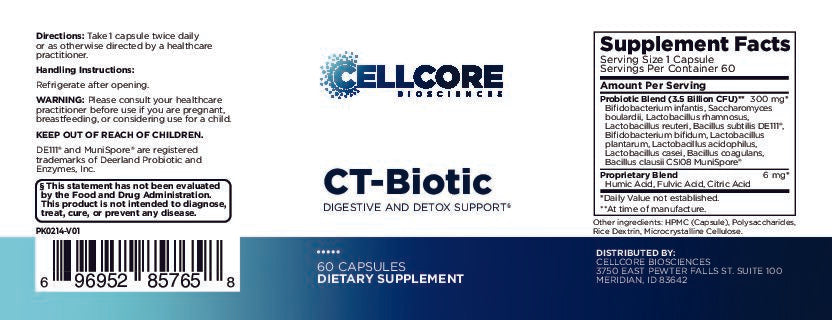 CT-Biotic Probiotic – Detox Probiotics with BioActive Carbon®