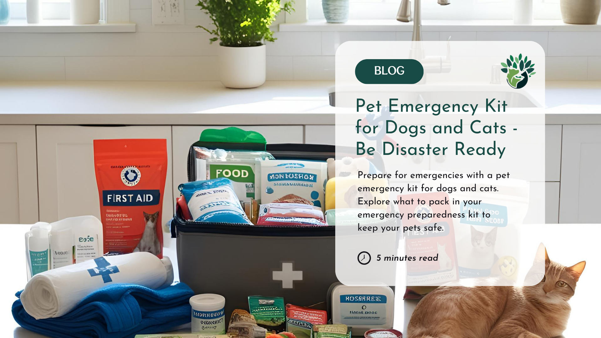Pet Mergency Pet Emergency Kit for Dogs and Cats - Be Disaster Ready
