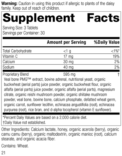 Cataplex® C, 90 Tablets, Rev 20 Supplement Facts