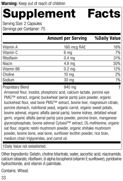 Eyeplex®, 150 Capsules, Rev 33 Supplement Facts