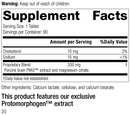 Neurotrophin PMG®, 90 Tablets, Rev 19 Supplement Facts