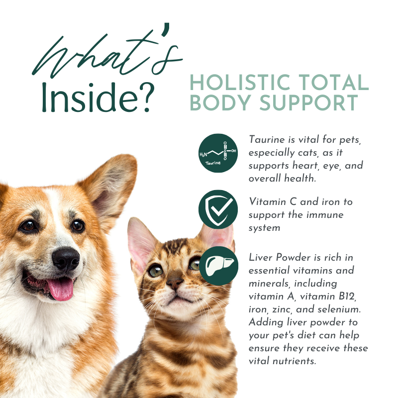 Holistic Total Body Support for Cats and Dogs Glandular Supplements