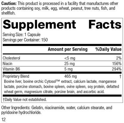 Orchex®, 150 Capsules, Rev 12, Product Label