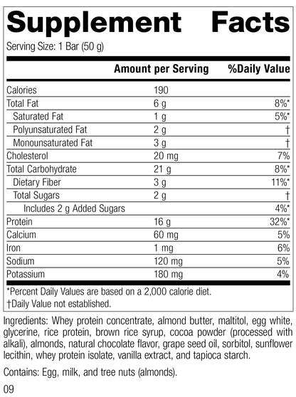 StandardBar®-Cocoa Crisp, Rev 06 Supplement Facts