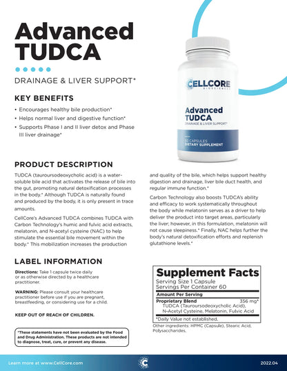 Advanced TUDCA– Liver Support & Detox