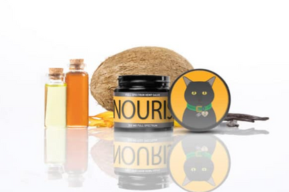 NOURISH - Full Spectrum Oil Salve For Cats with Dry Skin, Paws, Elbows and Nose