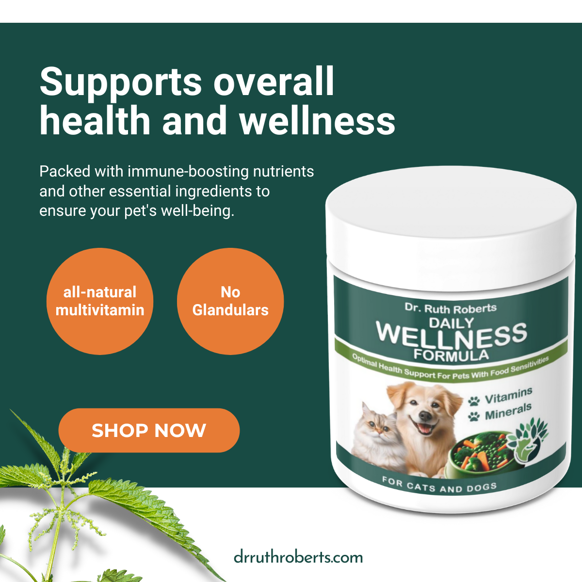 Pet's Daily Wellness Formula - For Pets With Pork/Beef Allergy