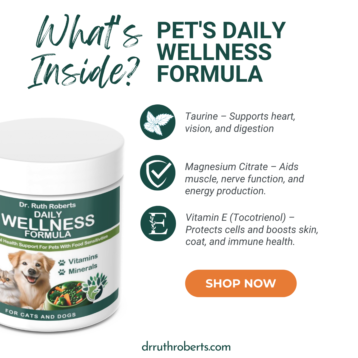 Pet's Daily Wellness Formula - For Pets With Pork/Beef Allergy