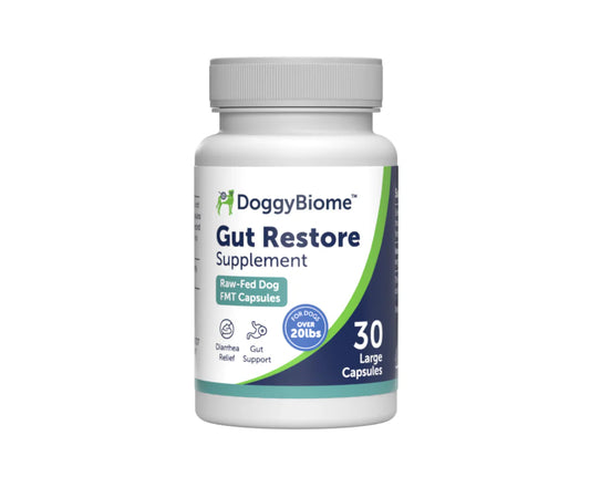 FMT Gut Restore: Ultimate Gut Restoration Supplement for Dogs (RAW-FED) - 30s Large Capsule