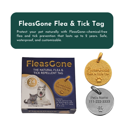 FleasGone Flea & Tick Tag | Natural, Long-Lasting Flea & Tick Prevention