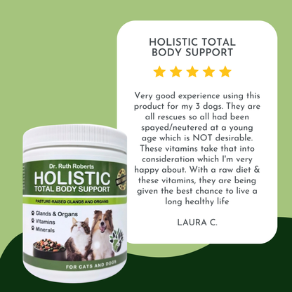 Holistic Total Body Support – Multivitamin & Glandular Support for Dogs and Cats