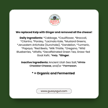 Gussy's Gut - Daily Fermented Organic Superfoods 3 oz Trial Pack