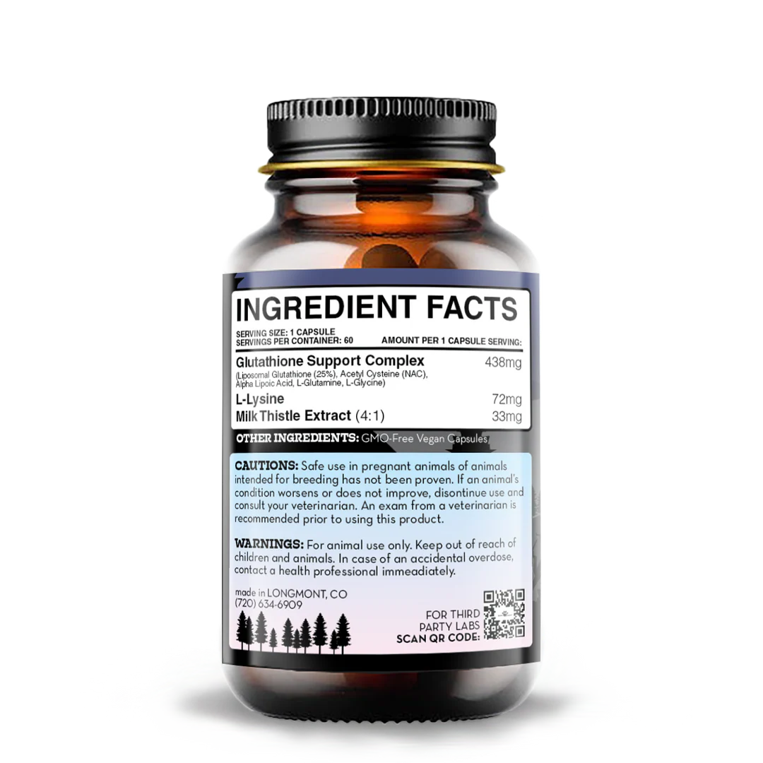 Liposomal Glutathione for Dogs - Liver Detox System
