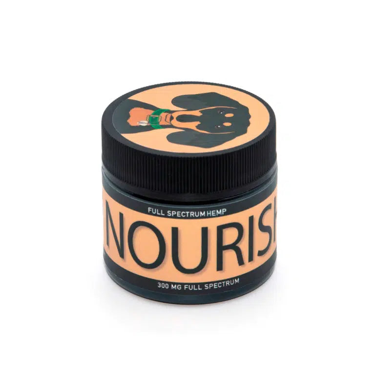 NOURISH - Full Spectrum Oil Salve For Dogs with Dry Skin, Paws, Elbows and Nose