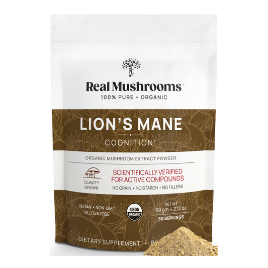 Lion's Mane Mushroom Powder for Pets (60 g)  – Brain Health & Cognitive Support