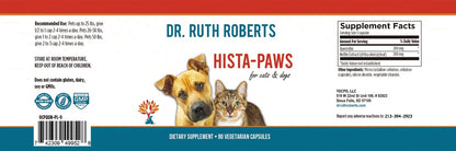 Hista Paws - Herbal Allergy Support for Cats and Dogs