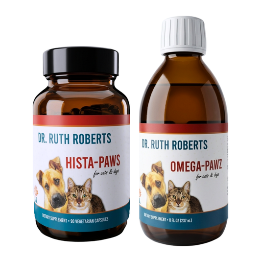 Pet Allergy Relief Duo: Hista Paws + Omega Pawz