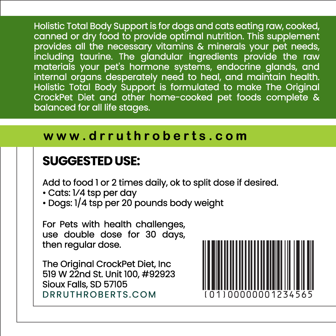Holistic Total Body Support – Glandular Supplement