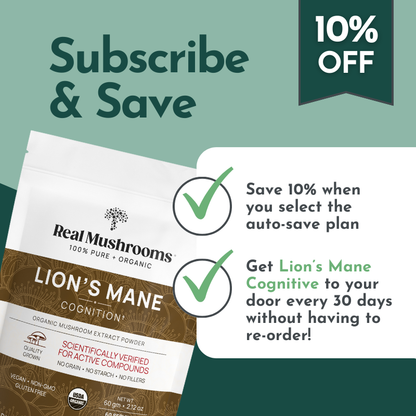 Lion's Mane Mushroom Powder for Pets (60 g)  – Brain Health & Cognitive Support