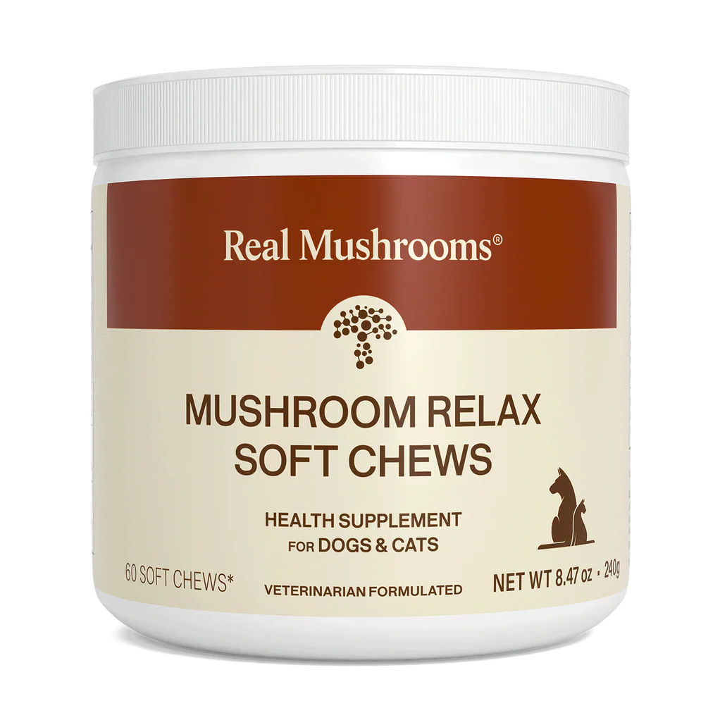 Mushroom Relax Pet Chews - Calming Treats for Dogs and Cats