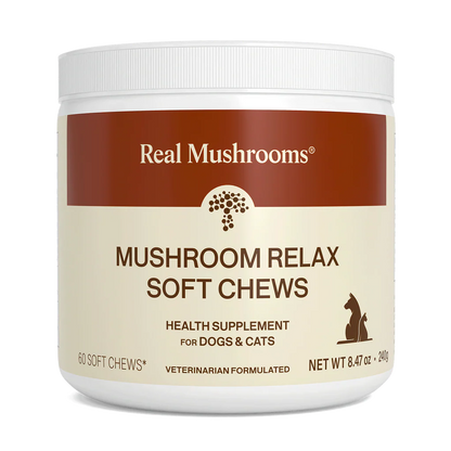 Mushroom Relax Pet Chews - Calming Treats for Dogs and Cats