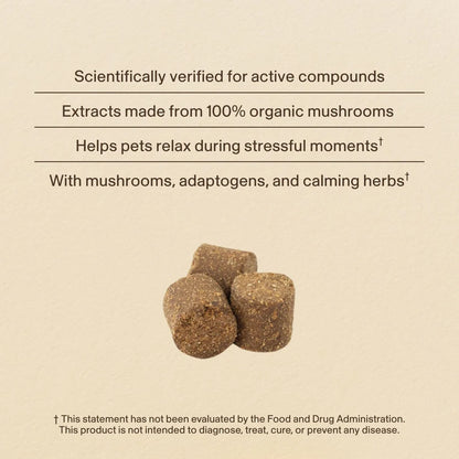 Mushroom Relax Pet Chews - Calming Treats for Dogs and Cats