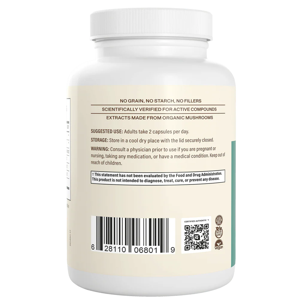 5 Defenders Organic Mushroom Blend Capsules - Immune Support