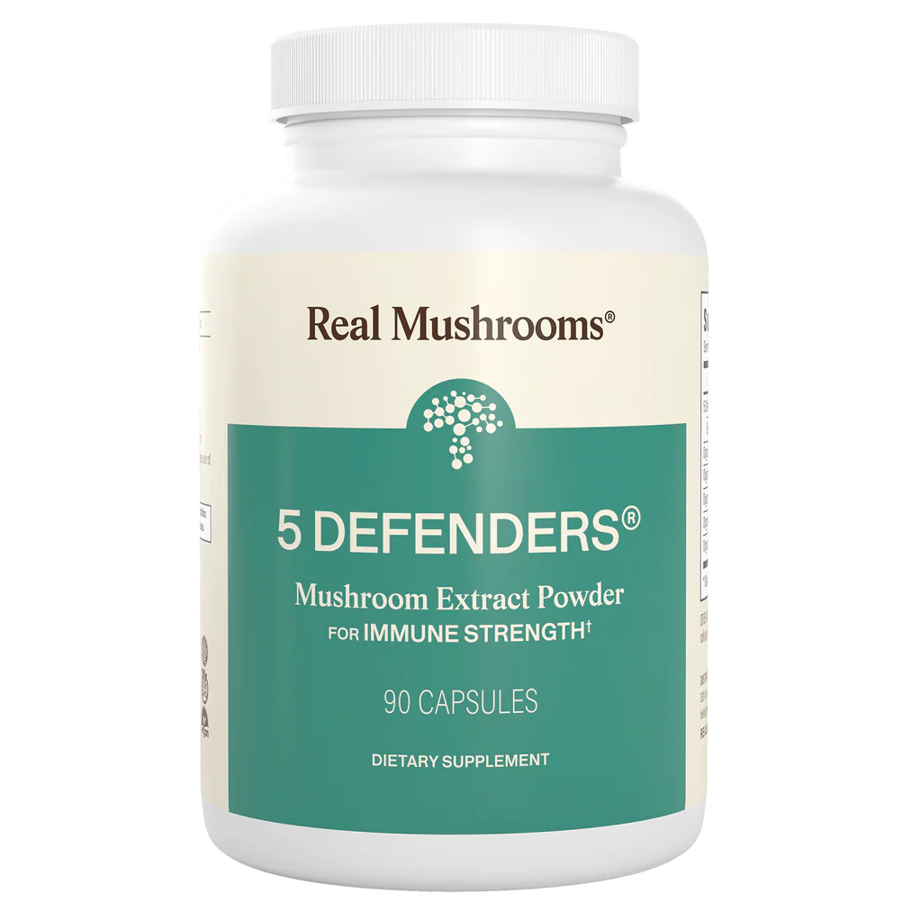 5 Defenders Organic Mushroom Blend Capsules - Immune Support