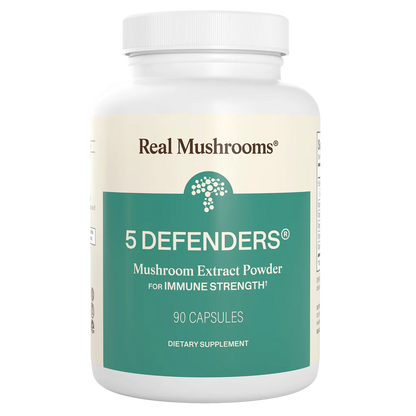5 Defenders Organic Mushroom Blend Capsules - Immune Support