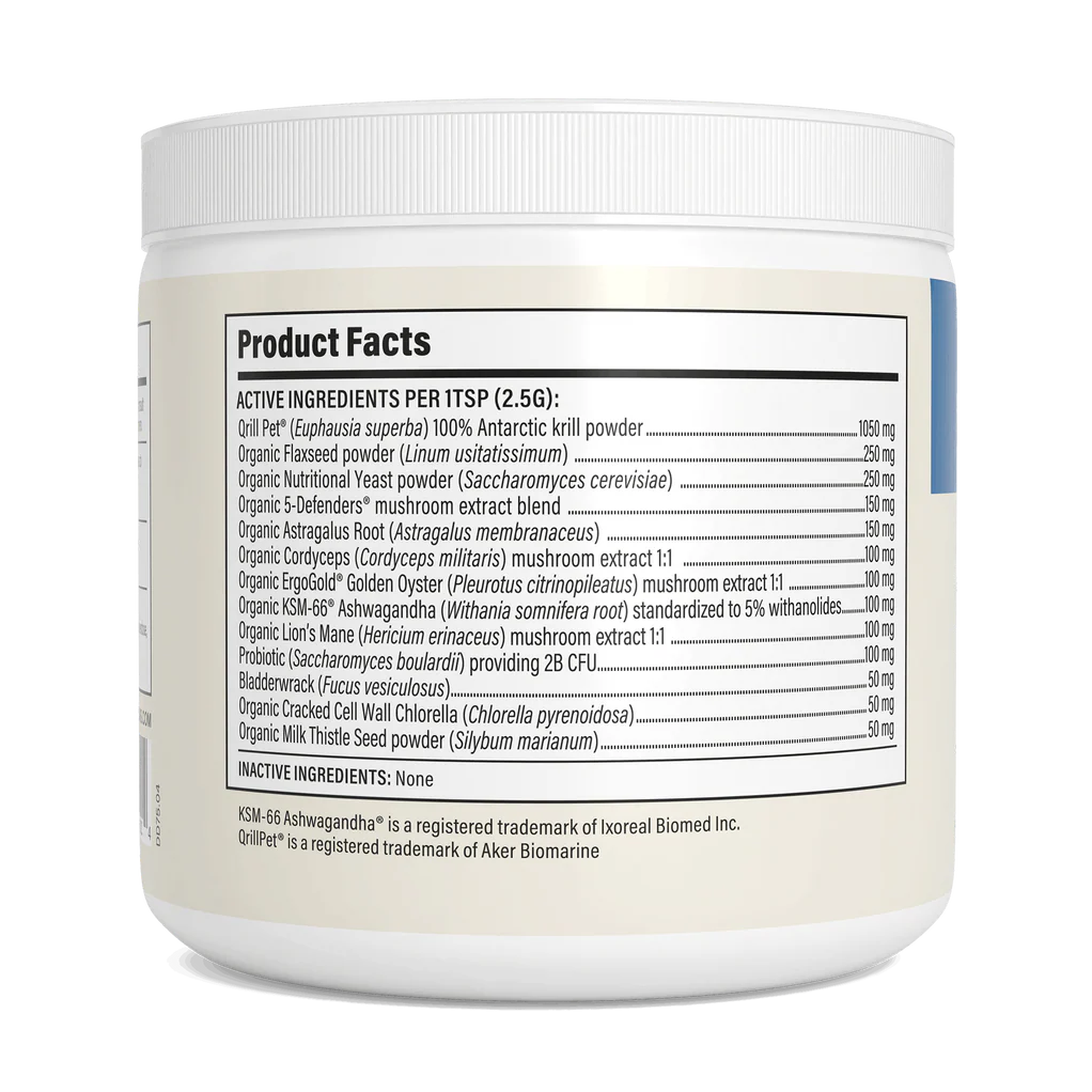Daily Dawg Immune Powder for Dogs - Organic Mushroom Blend for Health & Longevity