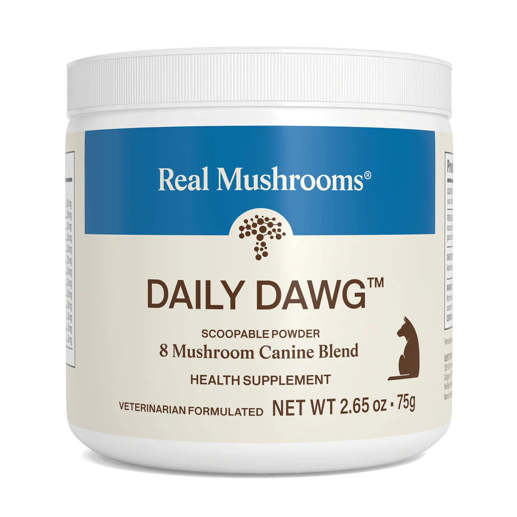 Daily Dawg Immune Powder for Dogs - Organic Mushroom Blend for Health & Longevity