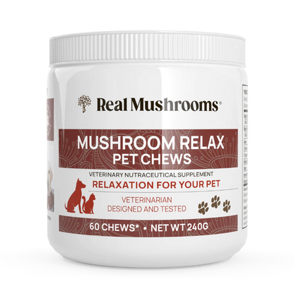 Mushroom Relax Pet Chews - Calming Treats for Dogs and Cats