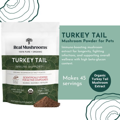 Organic Turkey Tail Mushroom Powder for Pets (45 g)