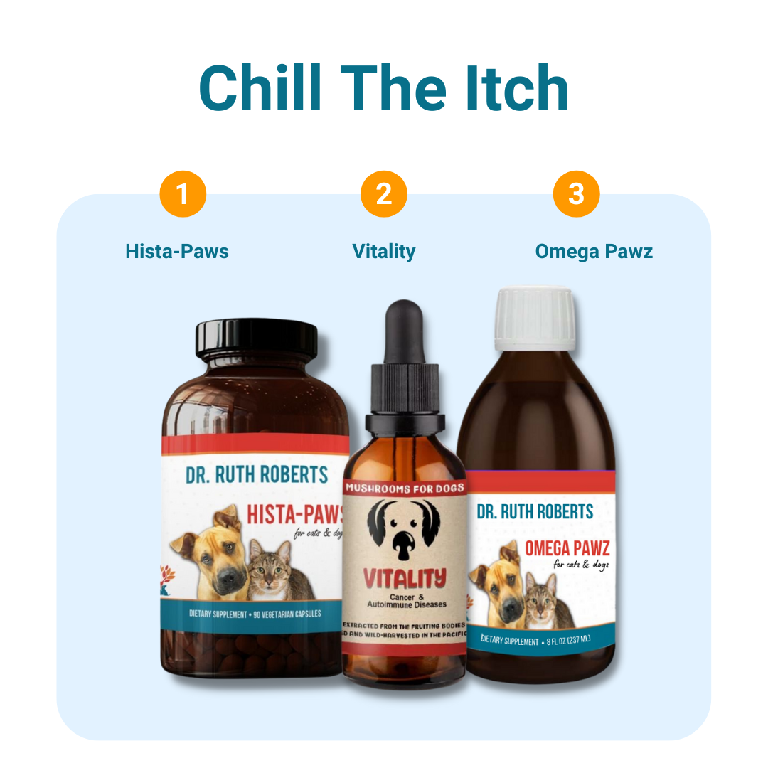 Chill The Itch Bundle:  Hista-Paws, Omega Pawz and Vitality