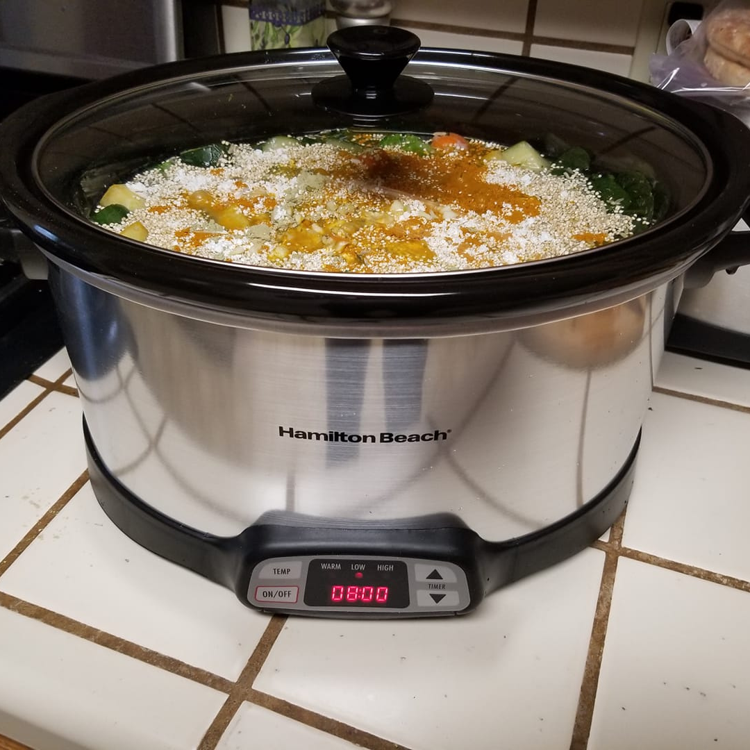 Cooking at home for pet diet in crockpot