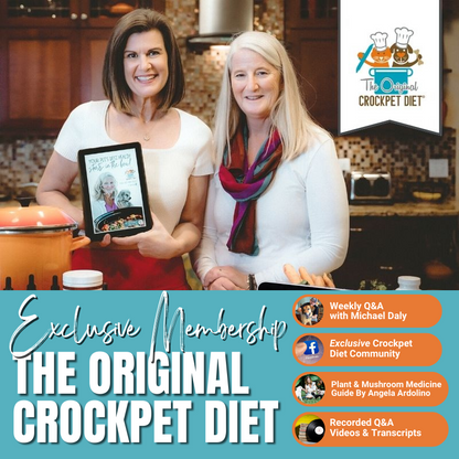 Exclusive The Original Crockpet Diet, Weekly Q&A with Michael Daly, Exclusive Crockpet Diet Community, Plant & Mushroom Medicine Guide by Angla Ardoliono, Recorded Q&A  Videos & Transcripts