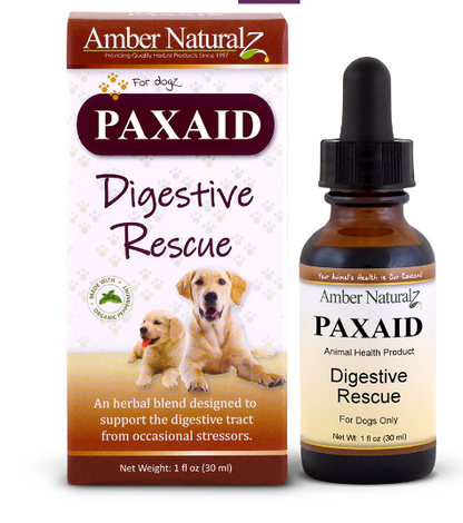 Amber Naturalz PAXAID Digestive Support for Dogs Dropper Bottle