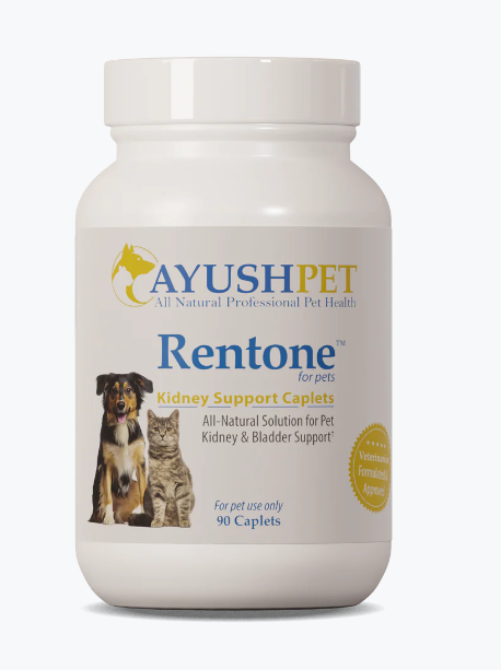Pet Rentone Kidney Support Supplements 90 Caplets Bottle