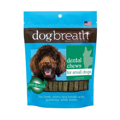 Dog Breath Dental Chews & Powder for small dogs
