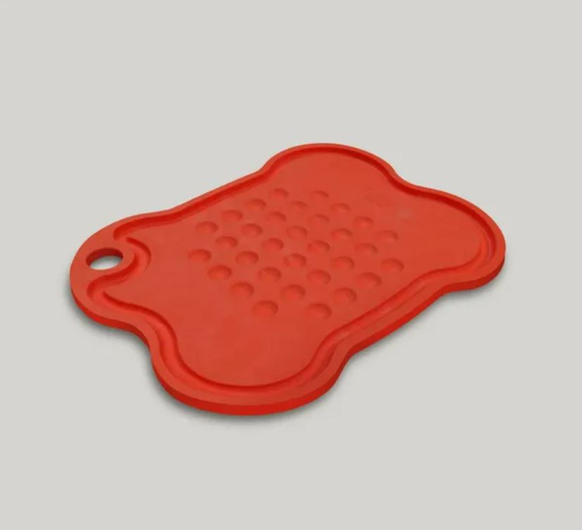 Mine Pet Platter 10 x 13.5 x  0.5 inch - Red