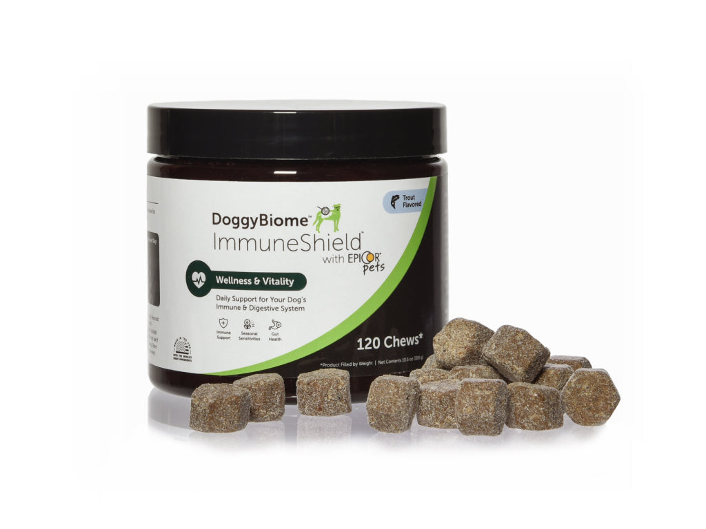 A daily chew that boosts your dog's immune system and supports healthy digestion. Contains postbiotics: EpiCor® Fermentate, the active ingredient in these chews, is clinically shown to increase and improve immune function.
