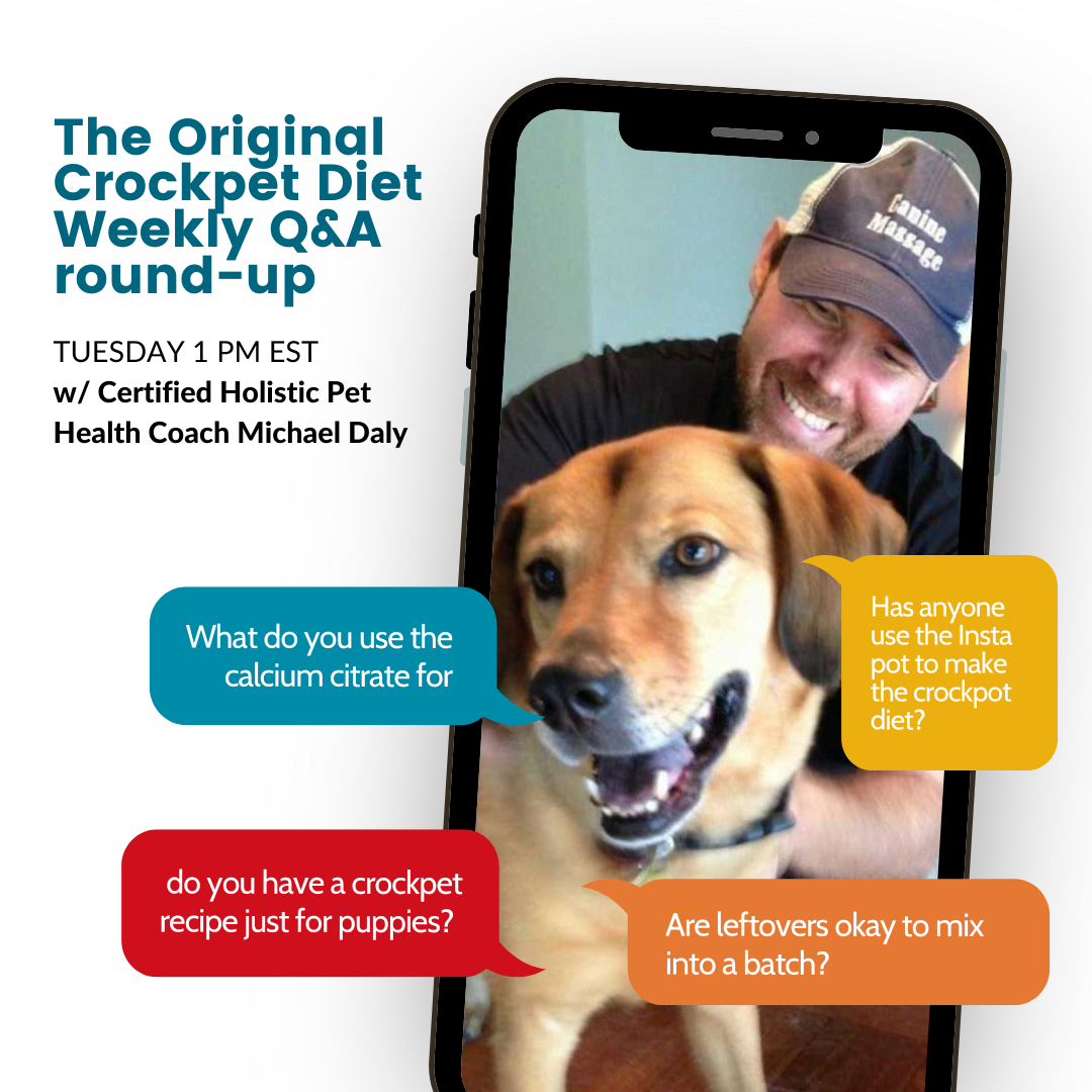 THE ORIGINAL CROCKPET DIET (Annual Membership) michael daly pet health coach